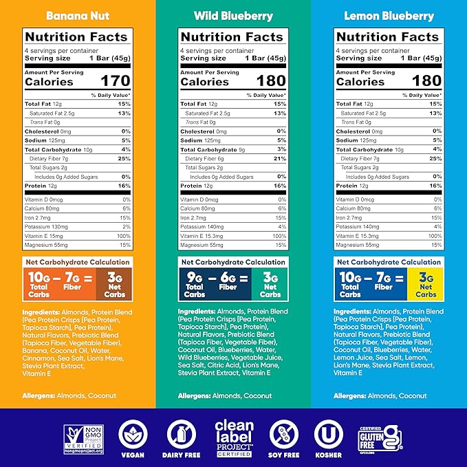 IQBAR Clean Plant Protein Bars - Fruit and Chocolate Lovers - 24 Count - Keto Vegan High Fiber Gluten and Dairy Free Low Sugar Snack - Brain and Body Nutrients for Focus Energy Meal Replacement
