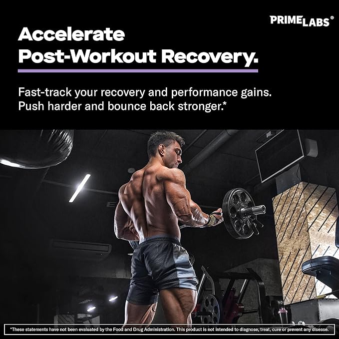 Prime Labs Creatine Monohydrate (120 ct) + L Glutamine (180 ct)