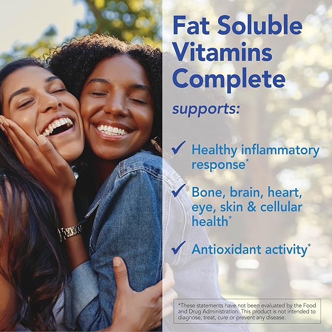 Patient One Fat Soluble Vitamins Complete | Supplement to Support Whole-Body Wellness* | with Vitamins A D E K Carotenoids and More | 60 Capsules