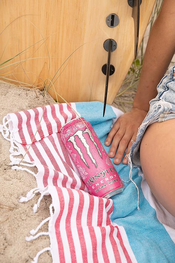 Monster Energy Ultra Rosa Sugar Free Energy Drink 16 Ounce | Pack of 24
