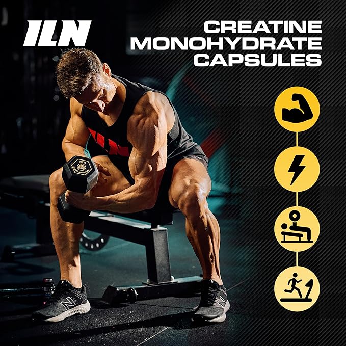 Iron Labs Nutrition Creatine Monohydrate (240 Capsules) - 3900mg Per Serving - Unflavoured Capsules - High Strength Creatine for Men &amp Women