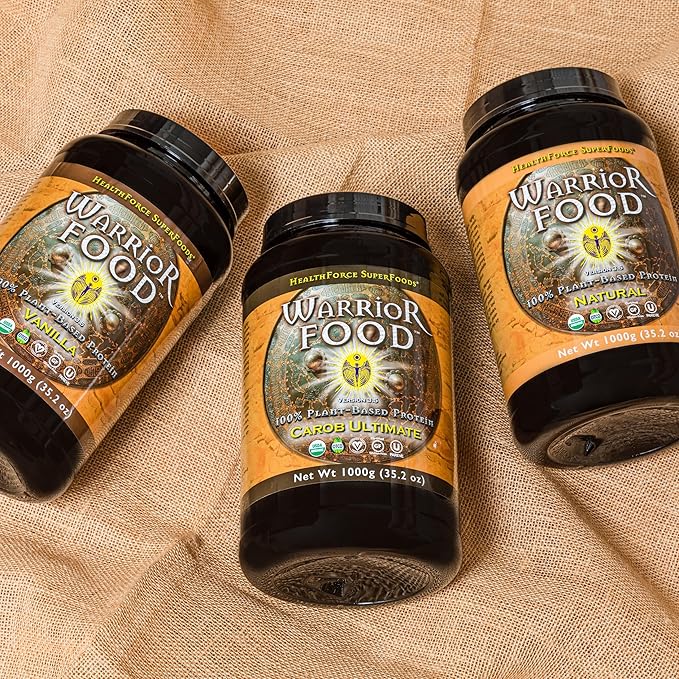 HEALTHFORCE SUPERFOODS Warrior Food Protien Powder - Vanilla Flavor - 500 Grams