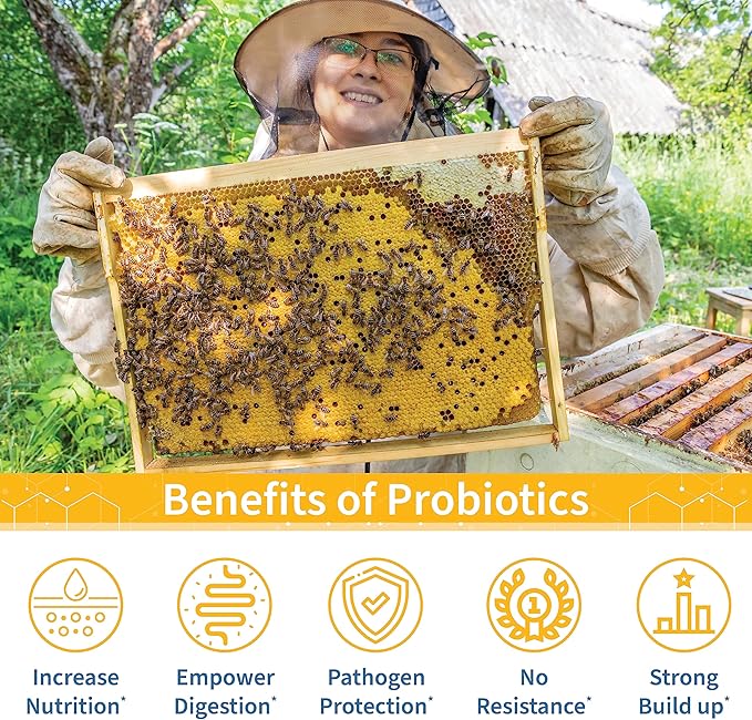 SuperDFM-HoneyBee Probiotic Supplement for Honey Bees 50 Applications