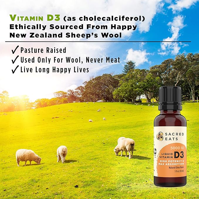Organic Liquid Vitamin D Drops for Kids &amp Adults Sugar Free. Easy to Use 1000 IU/Drop in Coconut MCT Oil. Lasts Months Best for High Doses. Max Absorption VIT D3 Supplement. Great Taste (Citrus